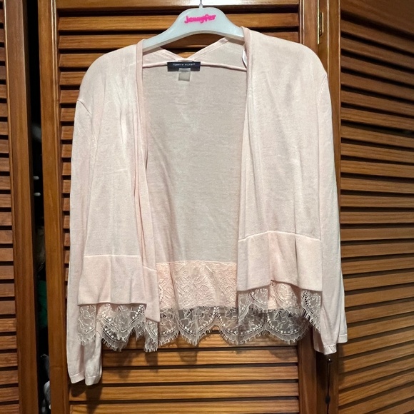 Peach Tommy Hilfiger cropped cardigan, NWT - Picture 1 of 4